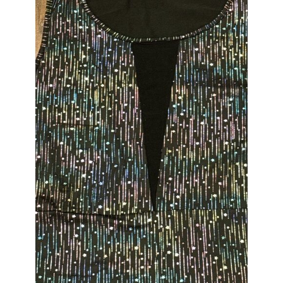 NEW Shein Plus Size 3XL Woman Curve Black Glitter Summer Beach Sexy Bodysuit - Picture 2 of 6